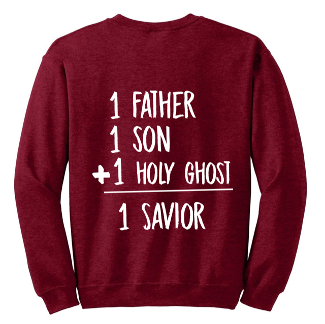 One Savior Sweatshirt- Cranberry (NEW!)